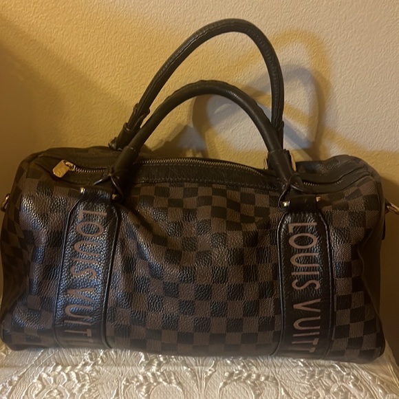 Leather bag with printed design - Picture 4 of 7